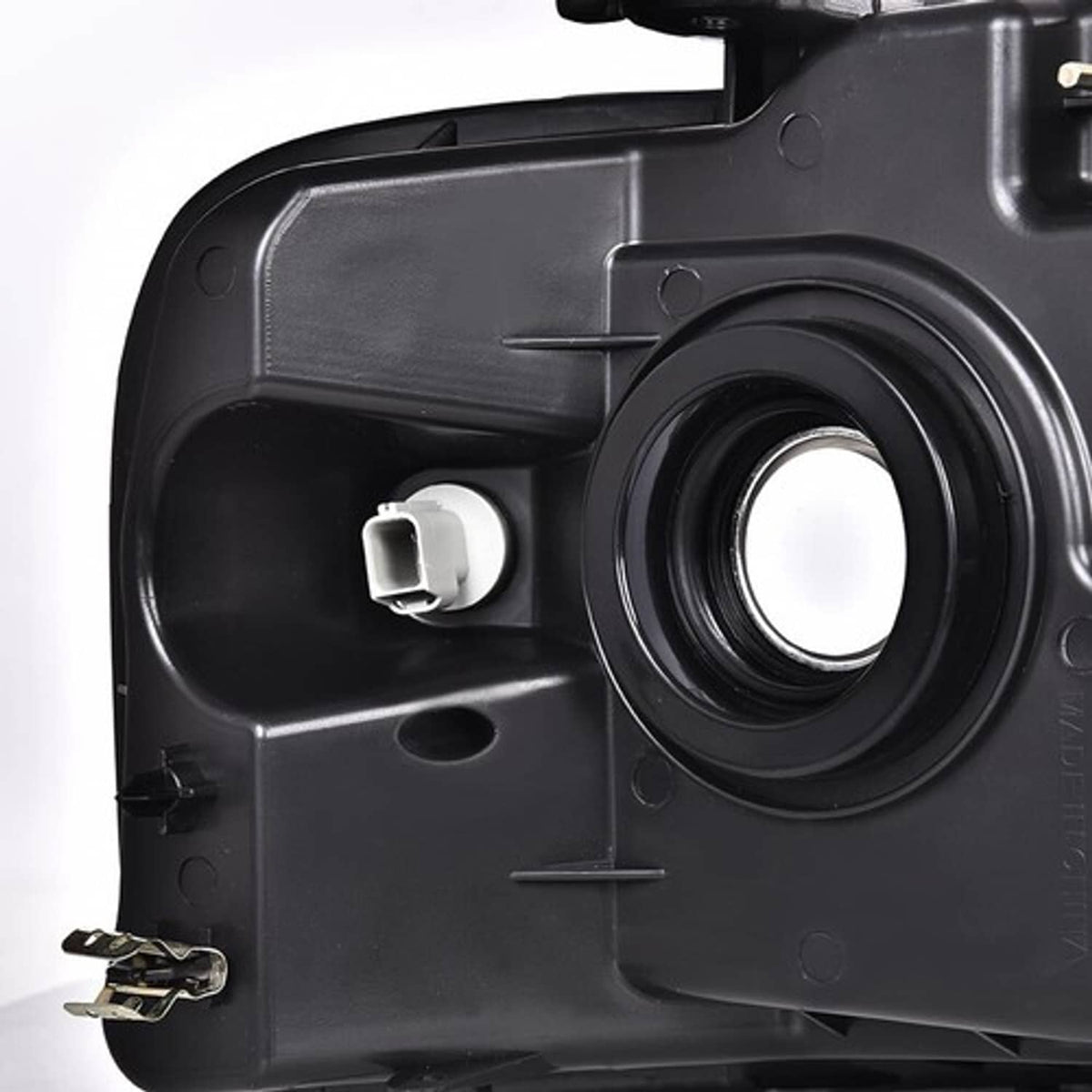 Solid Spare Headlights Fit For 2004-2008 Ford F-150 F150 Pickup Smoke Lens Amber Corner Pair
