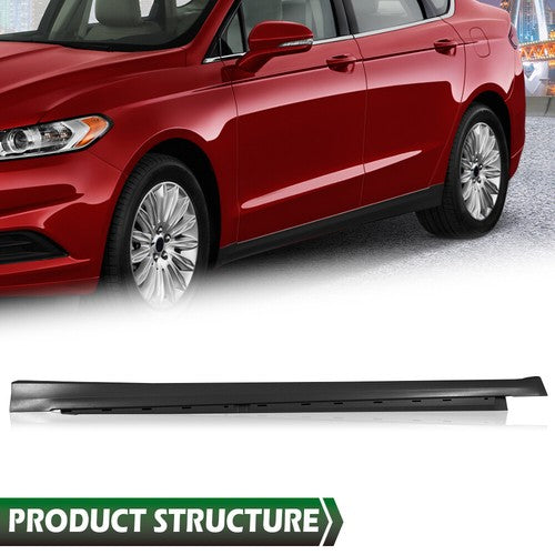 Solid Spare Fit For 13-16 Ford Fusion Left & Right Side Exterior-Rocker Panel Molding Trim