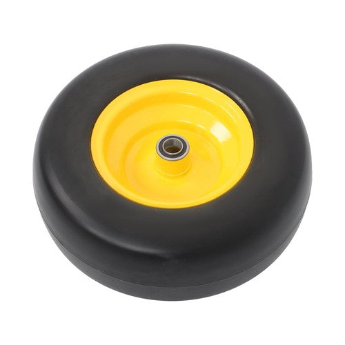Solid Spare Lawn Mower Tire And Wheel 13x5.00-6" 2 Pcs - Solid Smooth Tread Yellow Rim Tires