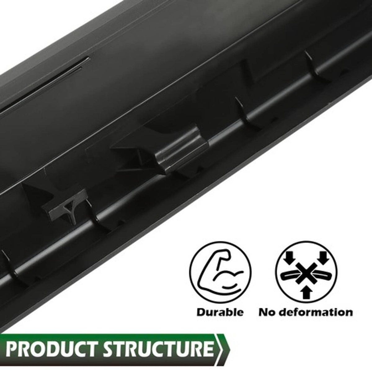 Solid Spare Fit For 08-16 Ford Super Duty F250 F350 Flex Step Tailgate Trim Cap Molding 3pcs