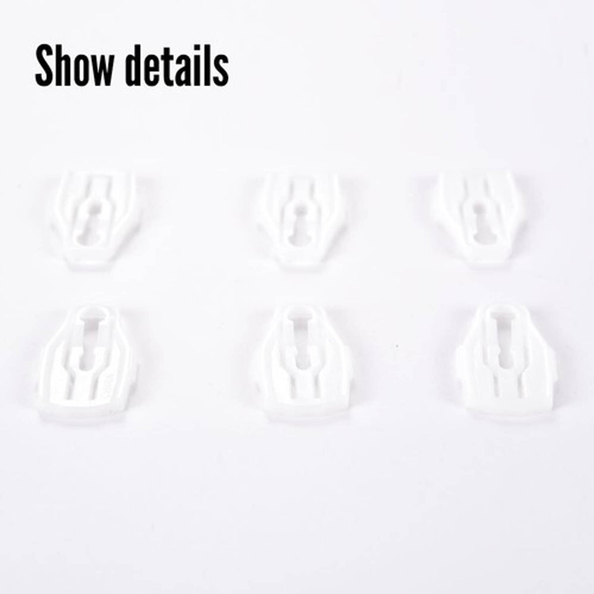 Solid Spare Fit For 66-69 Lincoln Fender Door Quarter Molding Plastic Clip Trim 6-Clips Kit