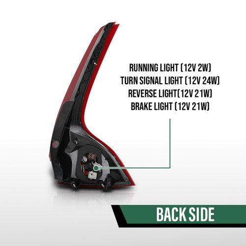 Solid Spare Fit For 2011-2017 Volvo XC60 Tail Light Brake Lamp Assembly Left Driver Side