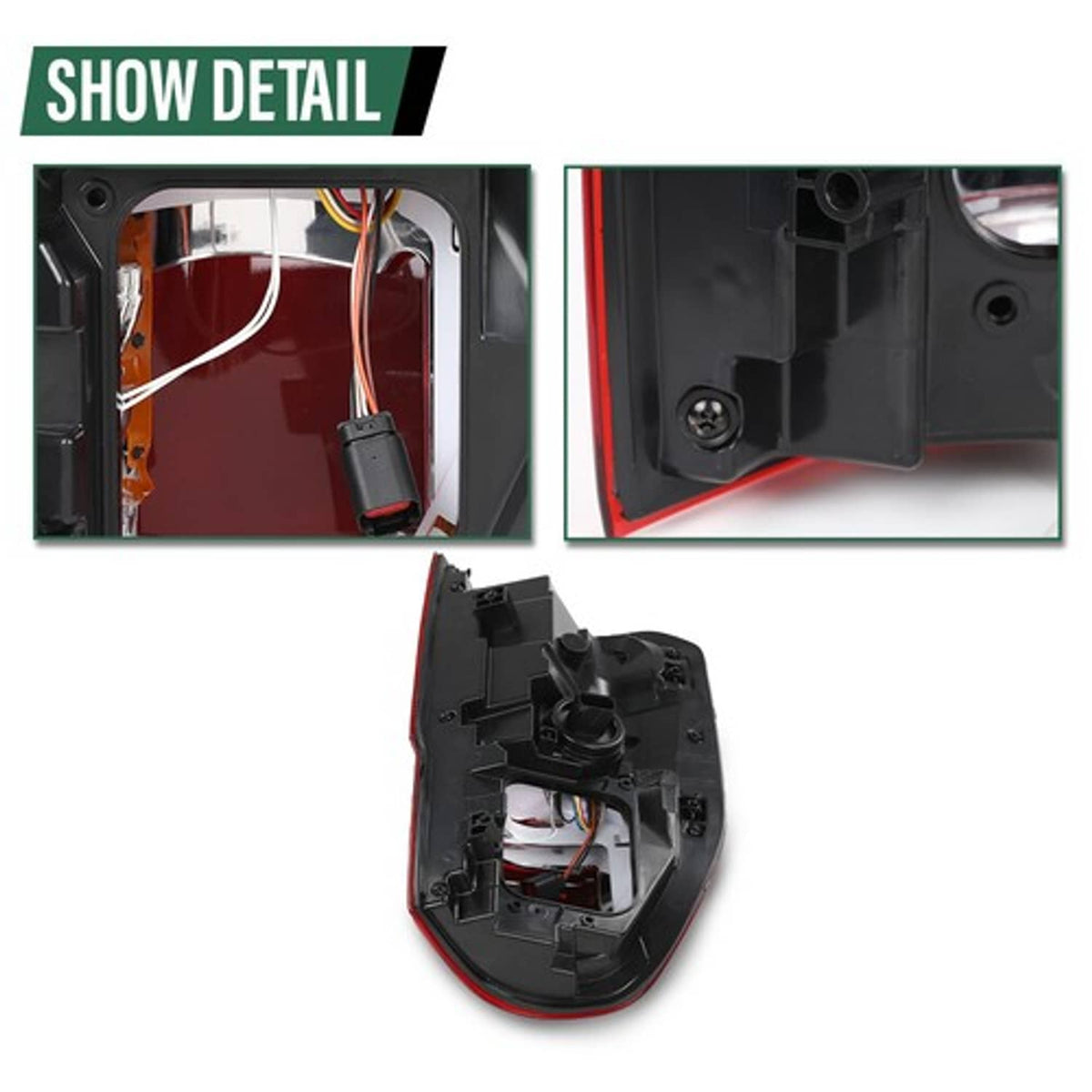 Solid Spare LED Tail Light Fit For 2019-2023 Ford Ranger w/ Blind Spot Brake Lamp Left