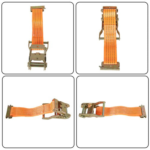 Solid Spare 2"x 20' E-Track Ratchet Tie Strap Truck 4400 lb Enclosed Cargo Van Straps 4 Set