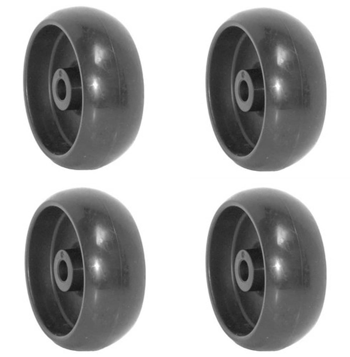 Solid Spare Set of 4 Mower Deck Wheel Replacements for John Deere GX10168