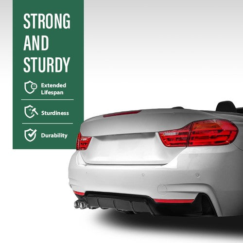 Solid Spare Fit For 14-20 BMW F32 F33 F36 xDrive MP Style Rear Diffuser Single Dual Exhaust