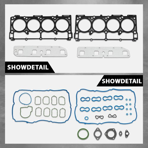 Solid Spare Fit For 03-08 Chrysler Dodge Jeep 5.7L HEMI OHV Head Gasket Set VIN 2 D H