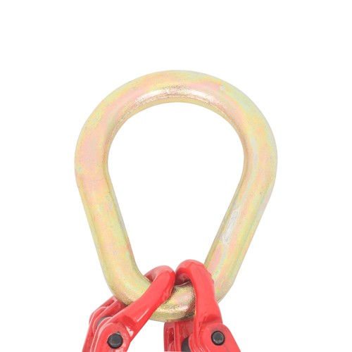 Solid Spare 5/16in*2ft G80 Chain Double Limb Hook Chain Fracture Strength 9260lbs T J Hook