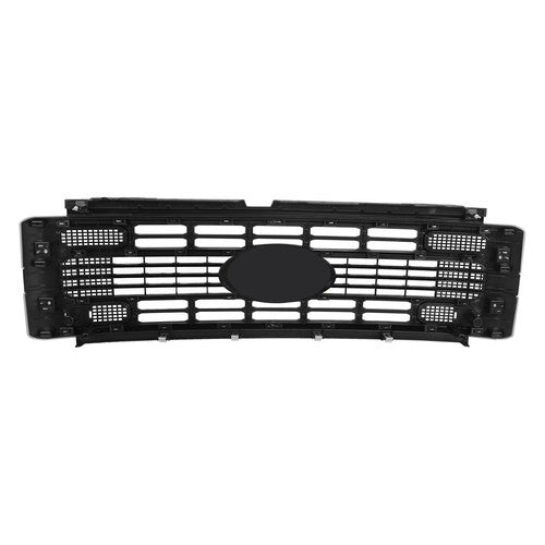 Solid Spare PC3Z8200AB Front Upper Grille For Ford F250 2023 2024 Super Duty XL/XLT Black