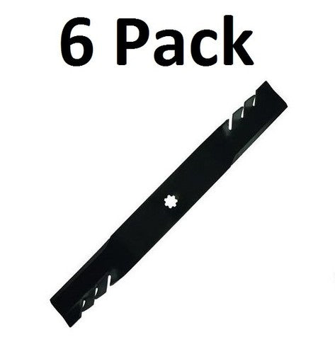 Solid Spare (6) 42" Gator Mulching Blades for John Deere Z225, Z235, LA125, LA135