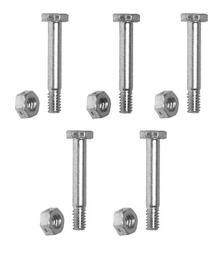 Solid Spare (5) Shear Pins & Nuts for AYP Sears Craftsman 9524MA Snow Thrower/Blower