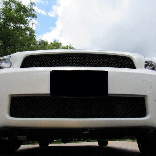 Solid Spare For 2005-2010 Scion tC Black ABS Front Upper and Lower Hood Grille Mesh Grill
