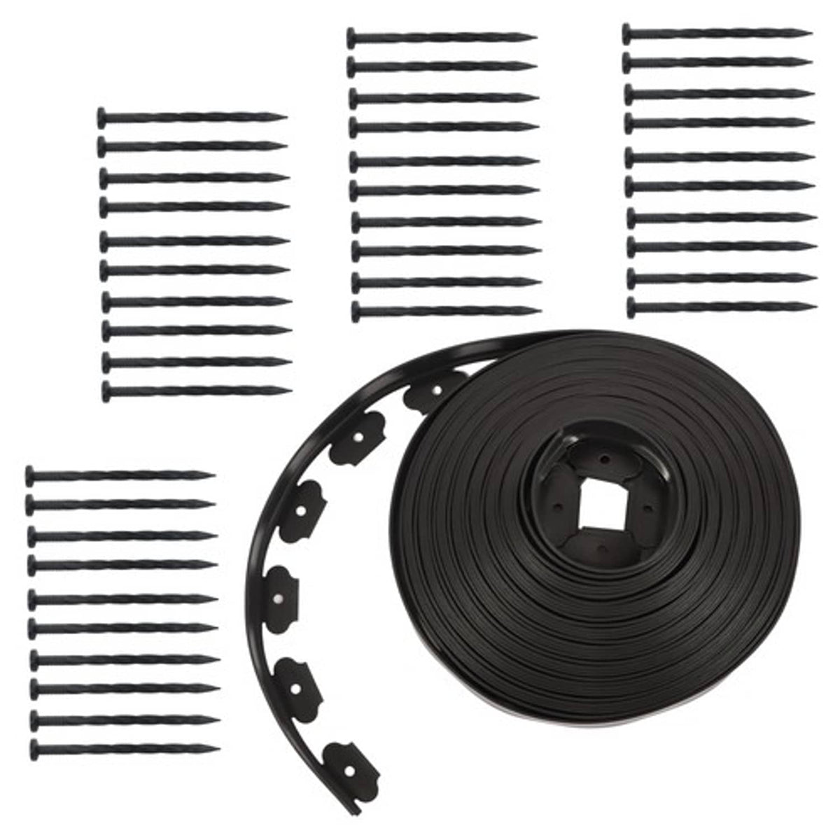 Solid Spare L-shaped Landscape Edging Border Kit 100'1.7"No-Dig Garden Edge Lawn Border New