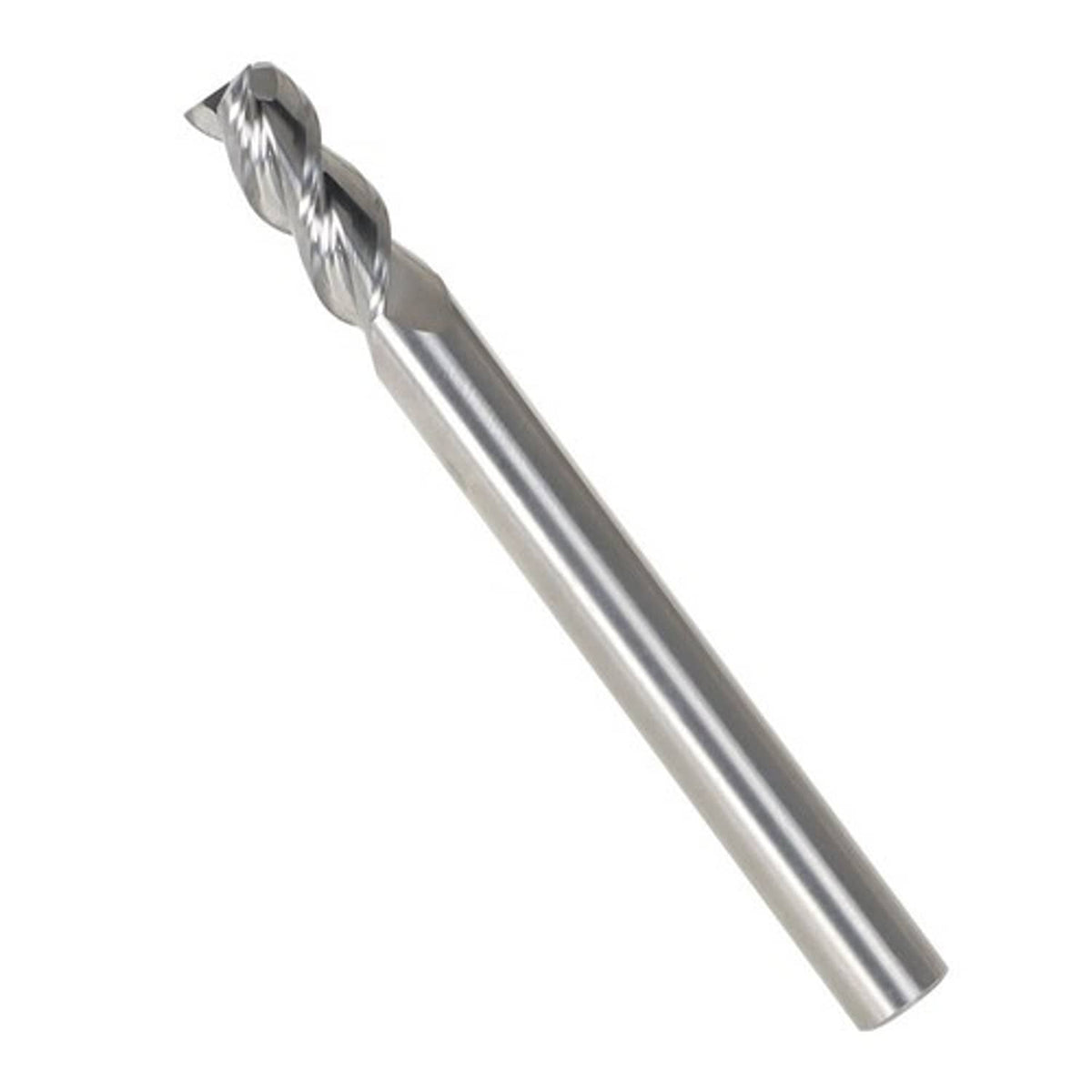 Solid Spare 3 Flute Regular Length Carbide Milling Cutter 1/4" For Aluminum