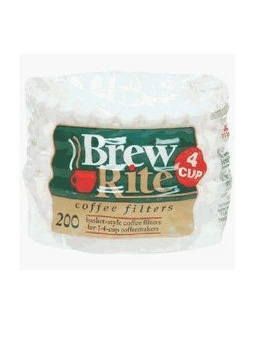 Solid Spare Coffee Maker Cupcake Style 4-Cup Filter 200 Count 47-201