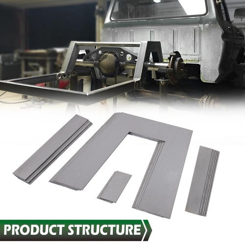 Solid Spare Universal Weld on Lowering Truck Under Bed Frame 10" Step C Notch Kit 2" Wide GM
