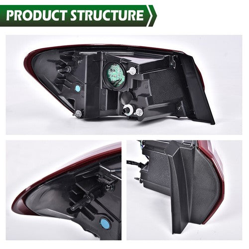 Solid Spare Fit For 2019-2022 Chevy Malibu LED Type Tail Light Lamp Outer Passenger Side