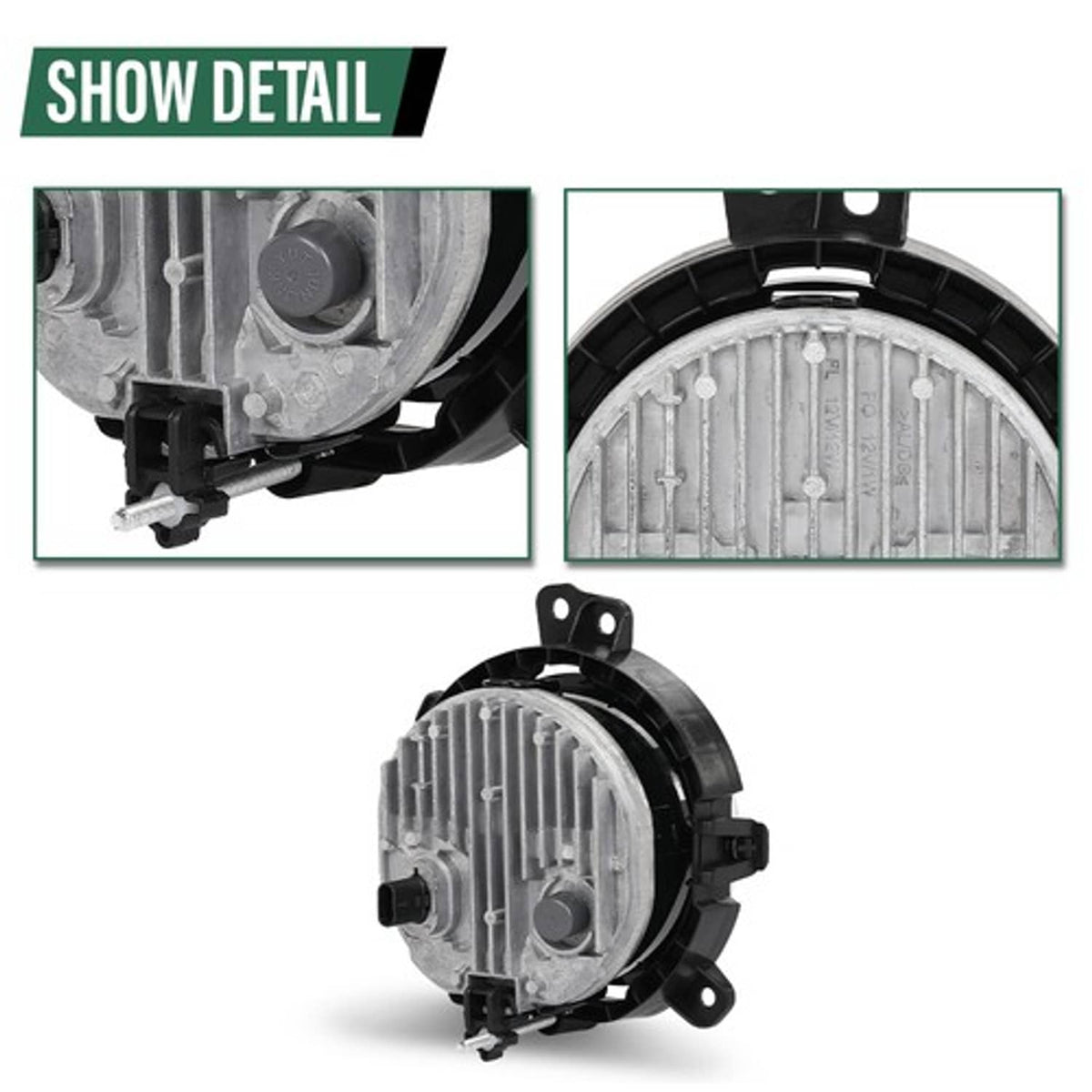 Solid Spare Front Bumper LED Fog Light Lamp Left Fit For 2013-16 BMW Mini F54 F55 F56 F57