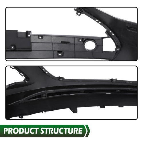 Solid Spare Fit For 2013-2017 Hyundai Veloster Turbo Front Bumper Cover Fascia NEW