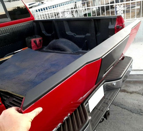 Solid Spare For 2004-2012 2005 Nissan Titan Rear Tailgate Cap Top Spoiler Cover Trim Molding