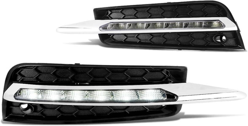 For 2009-2014 Chevy Cruze LED DRL Fog Light Lamp Daytime Running Light w/Harness