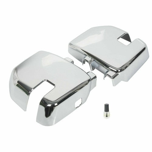 Solid Spare Full Chrome Mirror+ Handle Cover For Ford F250 F350/450/550 Super Duty 2017-2022
