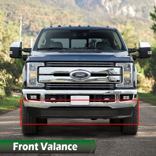 Solid Spare Front Lower Valance Black Fit For 2011-2016 Ford F250 F350 F450 Super Duty 4WD
