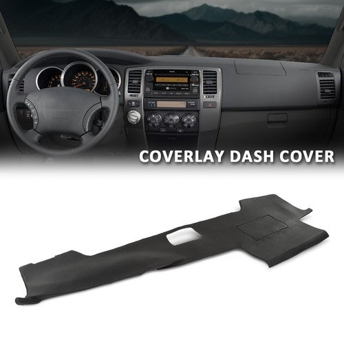 Solid Spare TPE Dash Cover Dashboard Overlay Fit For 03-09 Toyota 4Runner W/ Speaker Holes