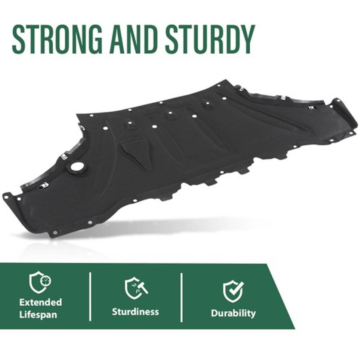 Solid Spare Fit For 2009-2013 Audi A8 D4/4H Front Engine Splash Shield Guard Under Cover