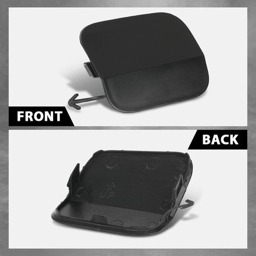 Solid Spare Fit For 20-23 Toyota Highlander Front Bumper Tow Hook Eye Cover Cap Left+Right