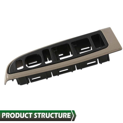 Solid Spare Front Window Switch Bezel Left Side Fit For 2003-2007 Chevy Silverado GMC Sierra