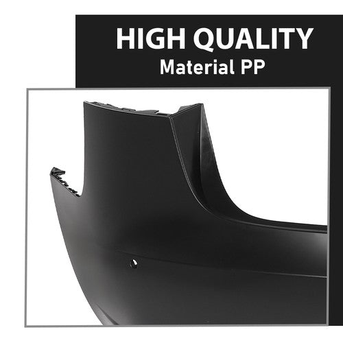 Solid Spare Fit For 17-23 Tesla Model 3 Rear Bumper Cover Fascia w/ Sensor Holes TA1100100