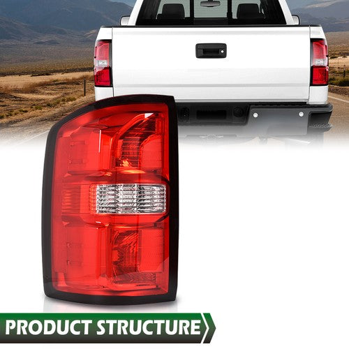 Solid Spare Rear Tail Light Driver Side Fit For 2014-2018 GMC Sierra 1500 2500 3500 HD