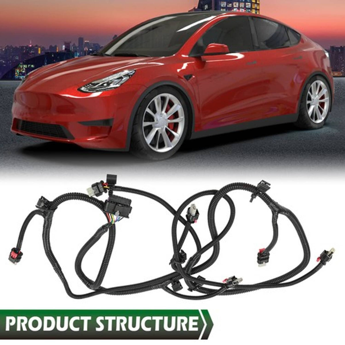 Solid Spare New Fit For 2020-2023 Tesla Model Y Rear Bumper Wiring Harness 1489046-00-C