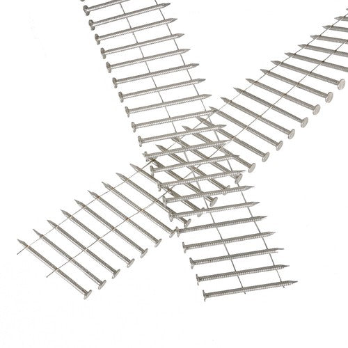 Solid Spare 15 Degree Wire Coil 2 × .09 Ring Shank Stainless Steel Siding Nail 3600Pcs