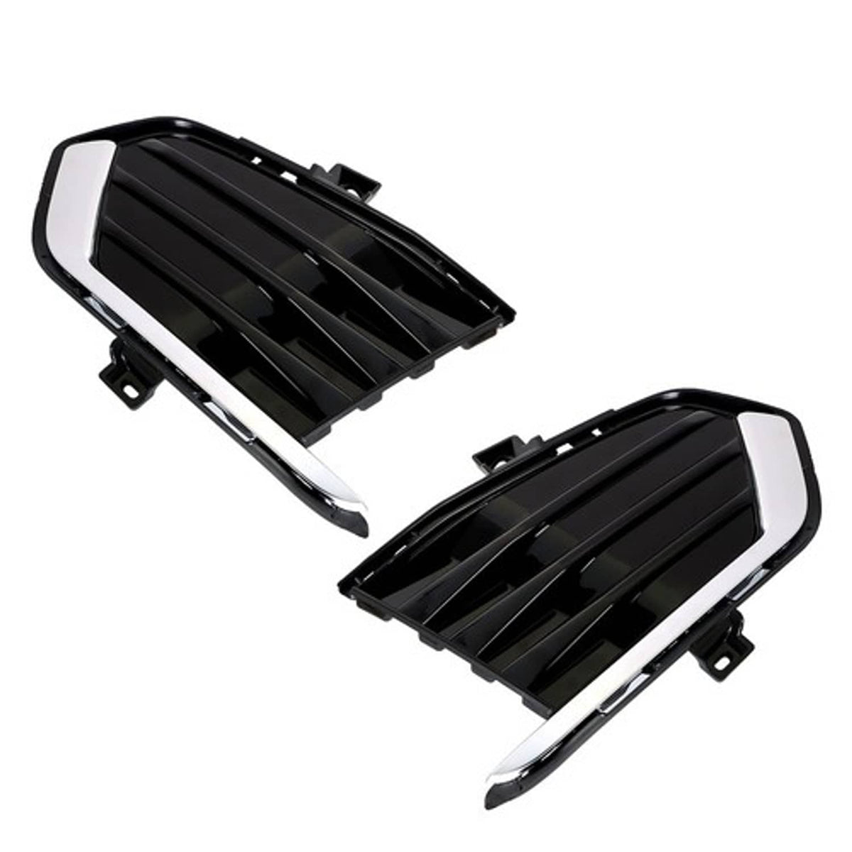 Solid Spare Fog Lamp Cover For Cadillac XT5 2017-2019 Black New Driver+Passenger Side Front