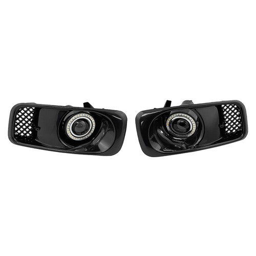 Fit 1999-2000 Honda Civic JDM Front GRILLE & LED Double colour Fog Lights Lamps