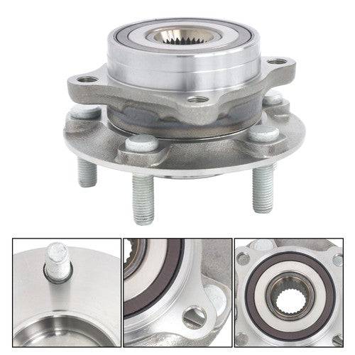 Solid Spare 1pc Front Wheel Hub Bearing Assembly For Mitsubishi Lancer 2008 - 2015 4x4 AWD