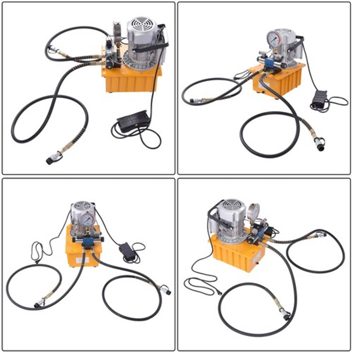 Solid Spare 8L Electric Hydraulic Pump 10000 PSI Double Acting Solenoid 110V