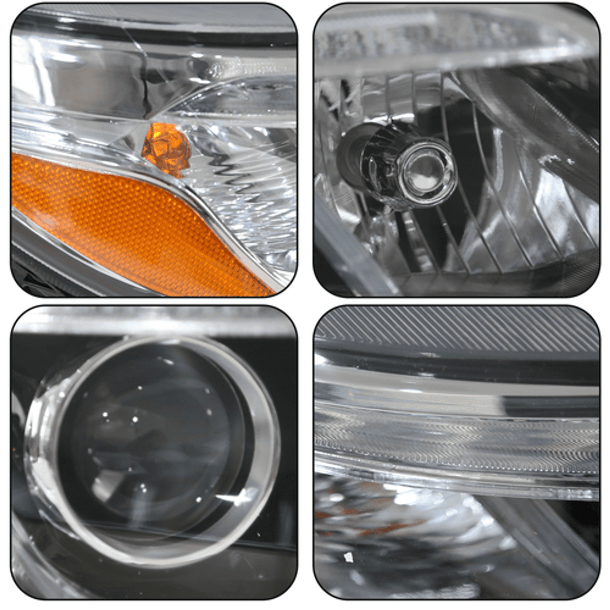 Solid Spare For 2014 2015 Kia Sorento EX SX Halogen W/LED DRL Projector Headlight Left Right