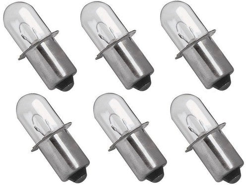 Solid Spare (6) 18 Volt Xenon Bulb Replacement for Ryobi FL1800 Flashlight