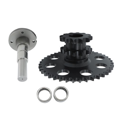 Solid Spare Chain Drive Cluster Sprocket Set D76529 D64175 Fits Case Skid Steer 1845