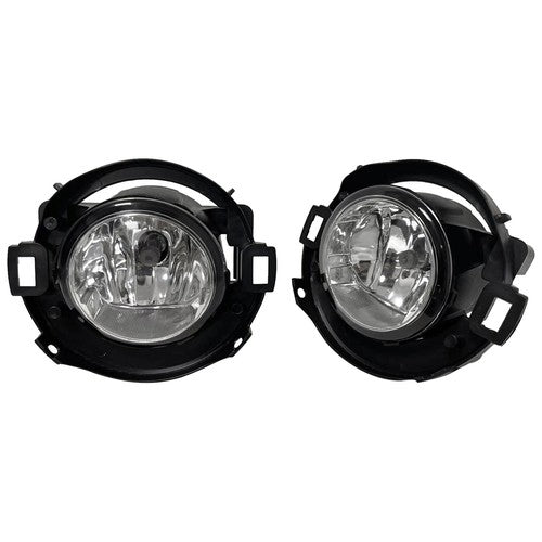 Fog Lights W/Bracket + Harness + Clip Fit Nissan Frontier 10-19 & Xterra 05-15