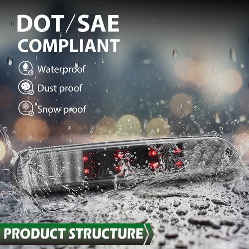 Solid Spare Fit For 99-15 F250 F350 F450 F550 Led 3rd Third Brake Stop Lamp Light