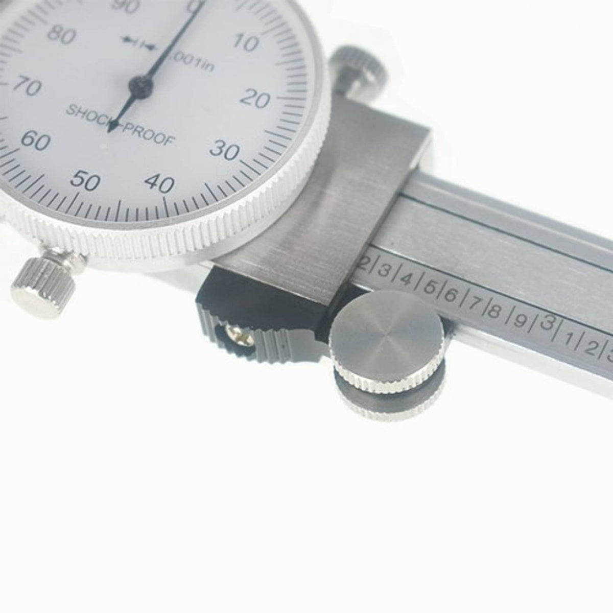 Solid Spare 6" DIAL CALIPER CARBON STEEL SHOCKPROOF .001" OF ONE INCH