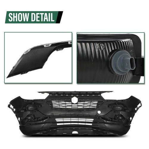 Solid Spare Front Bumper Cover Grille Assembly Kit Fit For Buick Encore GX 2020-2023