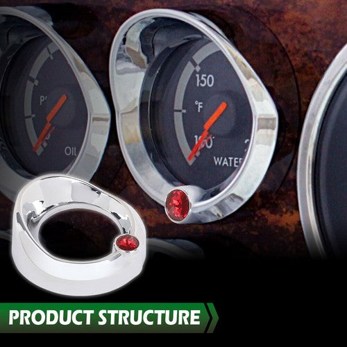 Solid Spare New Fit For Gauge Cover for Older Freightliner Century Red Jewel Visor 2 3/8 New