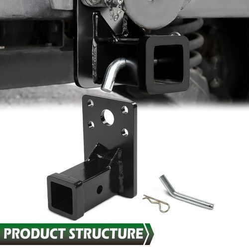 Solid Spare Fit For HMMWV HUMVEE MILITARY M998 M151A1 2'' Receiver Hitch w/ Hitch Pin Kit
