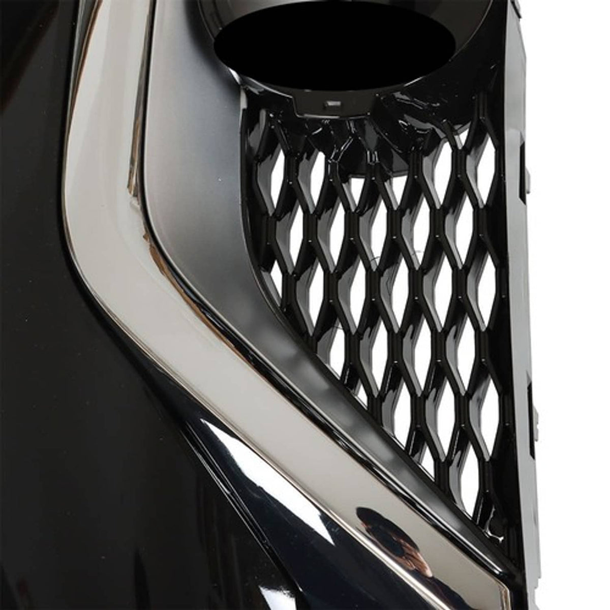 Solid Spare Fit For Nissan Maxima 2016 2017 Chrome & Black Front Bumper Grille Grill Kit