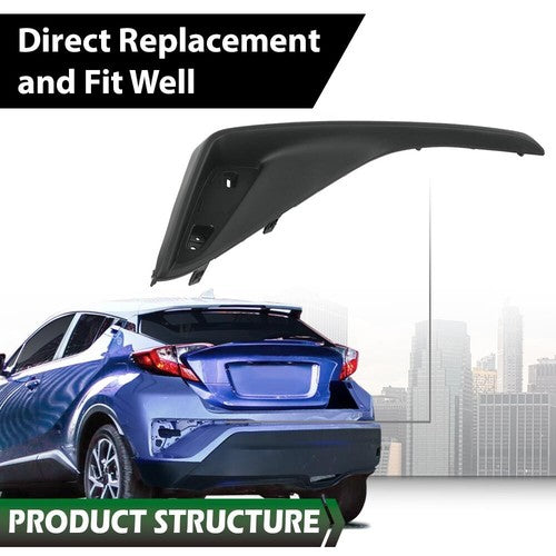 Solid Spare Rear Bumper Face Bar Filler Fit For 2018-2022 Toyota C-HR Left Driver Side